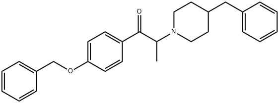 1-[4-(phenylmethoxy)phenyl]-2-[4-(phenylmethyl)piperidino]propan-1-one|