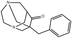 1-BENZYL-3,6-DIAZATRICYCLO[4.3.1.1〜3,8〜]UNDECAN-9-ONE 化学構造式