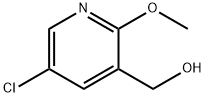 5-氯-2-甲氧基-3-吡啶甲醇, 351410-46-3, 结构式