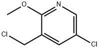 5-Chloro-3-chloroMethyl-2-Methoxy-pyridine 化学構造式