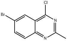 6-BROMO-4-CHLORO-2-METHYL-QUINAZOLINE Structure