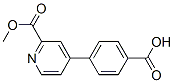 4-(2-(Methoxycarbonyl)pyridin-4-yl)benzoic acid Struktur