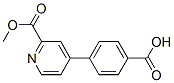 4-(2-(Methoxycarbonyl)pyridin-4-yl)benzoic acid 结构式