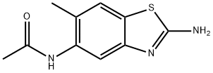 Acetamide, N-(2-amino-6-methyl-5-benzothiazolyl)- (9CI) Structure