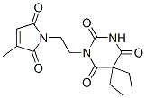 1-[2-(2,5-Dihydro-3-methyl-2,5-dioxo-1H-pyrrol-1-yl)ethyl]-5,5-diethylbarbituric acid Structure