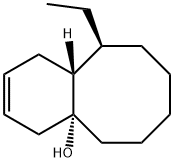 4a(4H)-Benzocyclooctenol,10-ethyl-1,5,6,7,8,9,10,10a-octahydro-,(4aR,10S,10aR)-(9CI) Struktur