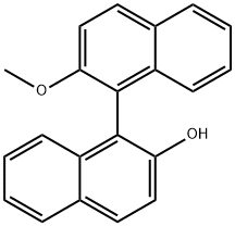 1-(2-メトキシ-1-ナフチル)-2-ナフトール 化学構造式