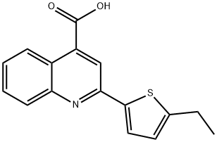 2-(5-乙基噻吩-2-基)喹啉-4-羧酸 结构式