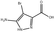 5-氨基-4-溴-2H-吡唑-3-甲酸,351990-74-4,结构式