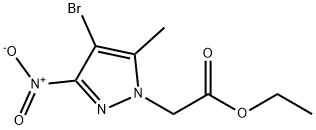 ethyl (4-bromo-5-methyl-3-nitro-1H-pyrazol-1-yl)acetate Struktur