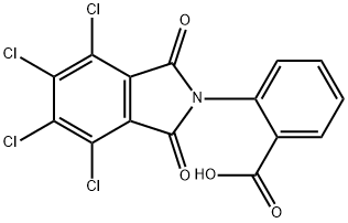 2-(4,5,6,7-tetrachloro-1,3-dioxo-1,3-dihydro-2H-isoindol-2-yl)benzoic acid Struktur