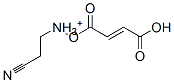 (2-氰乙基)富马酸氢铵, 352-96-5, 结构式