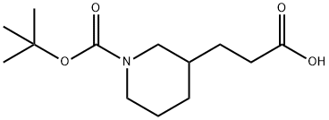 3-(2-Carboxyethyl)piperidine-1-carboxylic acid tert-butyl ester