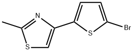 4-(5-溴噻吩-2-基)-2-甲基噻唑 结构式