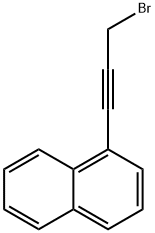 1-(3-ブロモ-1-プロピニル)ナフタレン 化学構造式