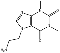 7-(2-aminoethyl)-3,7-dihydro-1,3-dimethyl-1H-purine-2,6-dione,35206-02-1,结构式