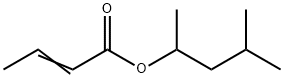 2-丁烯酸-1,3-二甲基丁酯 结构式