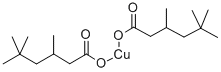 copper bis(3,5,5-trimethylhexanoate) Structure
