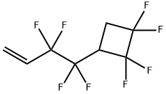 1,1,2,2-テトラフルオロ-3-(1,1,2,2-テトラフルオロ-3-ブテニル)シクロブタン 化学構造式