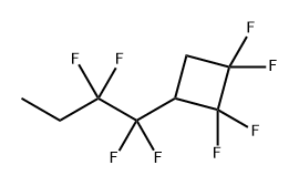 1,1,2,2-Tetrafluoro-3-(1,1,2,2-tetrafluorobutyl)cyclobutane Structure
