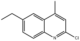 2-CHLORO-6-ETHYL-4-METHYLQUINOLINE Struktur