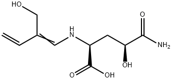 (4S)-4-Hydroxy-N5-(2-hydroxymethyl-1,3-butadienyl)-L-glutamine Structure
