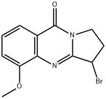 Pyrrolo[2,1-b]quinazolin-9(1H)-one,  3-bromo-2,3-dihydro-5-methoxy- Structure