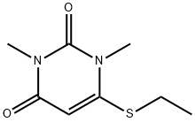 6-(Ethylthio)-1,3-dimethyluracil Structure