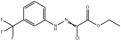 ETHYL 2-CHLORO-2-(2-[3-(TRIFLUOROMETHYL)PHENYL]-HYDRAZONO)ACETATE, 35229-84-6, 结构式