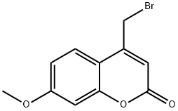 4-溴甲基-7-甲氧基香豆素 结构式