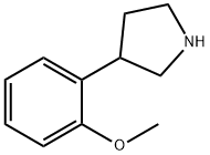 3-(2-METHOXYPHENYL)PYRROLIDINE 结构式