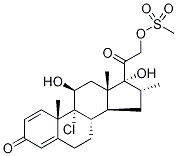 IcoMethasone 21-Mesylate Struktur