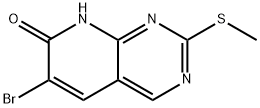 6-broMo-2-(Methylthio)pyrido[2,3-d]pyriMidin-7(8H)-one Structure