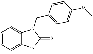苯并咪唑-2-硫醇,1-(4-甲氧基苄基)-, 352330-22-4, 结构式
