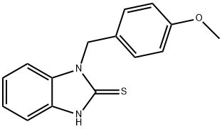 苯并咪唑-2-硫醇,1-(4-甲氧基苄基)-,352330-22-4,结构式