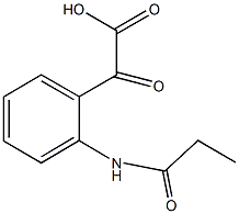 乙酸,2-氧代-2-[2-(1-氧代丙基氨基)苯基]-, 352330-52-0, 结构式