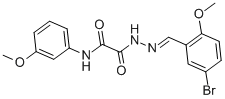 2-[2-(5-bromo-2-methoxybenzylidene)hydrazino]-N-(3-methoxyphenyl)-2-oxoacetamide Structure