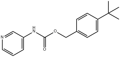 Carbamic acid, 3-pyridinyl-, [4-(1,1-dimethylethyl)phenyl]methyl ester (9CI) Struktur