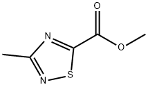 3-甲基-1,2,4-噻二唑-5-羧酸甲酯, 352356-71-9, 结构式