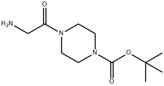 1-BOC-4-(2-氨基乙酰基)-哌嗪 结构式