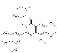 4(3H)-Quinazolinone,  3-[3-(diethylamino)-2-hydroxypropyl]-6,7,8-trimethoxy-2-(3,4,5-trimethoxyphenyl)- Structure