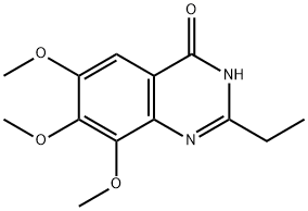 4(1H)-Quinazolinone,  2-ethyl-6,7,8-trimethoxy-  (9CI) 化学構造式