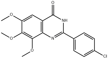 4(1H)-Quinazolinone,  2-(4-chlorophenyl)-6,7,8-trimethoxy-  (9CI)|