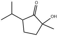 Cyclopentanone, 2-hydroxy-2-methyl-5-(1-methylethyl)- (9CI) Struktur