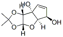 7aH-Cyclopenta[4,5]furo[2,3-d]-1,3-dioxole-5,7a-diol, 3a,4a,5,7b-tetrahydro-2,2-dimethyl-, (3aR,4aR,5R,7aR,7bR)- (9CI) Struktur