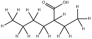 2-エチルヘキサン酸-D15 化学構造式