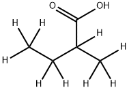 2-メチル酪酸-D9 化学構造式