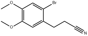 3-(2-BROMO-4,5-DIMETHOXYPHENYL)PROPANENITRILE Struktur