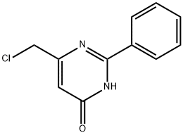 6-(氯甲基)-2-苯基嘧啶-4-醇, 35252-98-3, 结构式