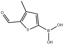 5-Formyl-4-methylthiophene-2-boronic acid, 97% Struktur